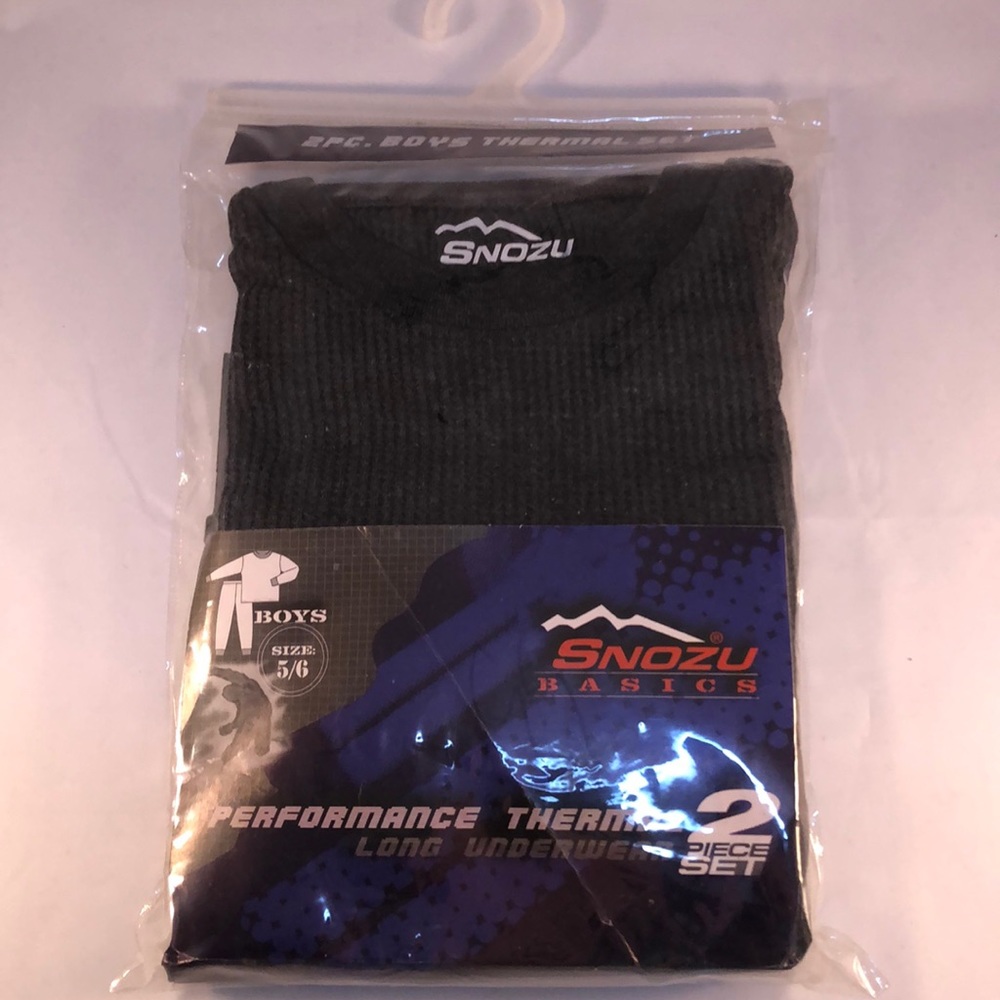 Snozu Boys 5/6 Thermal Set Black
